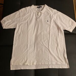 Ralph Lauren White Cotton Polo Shirt